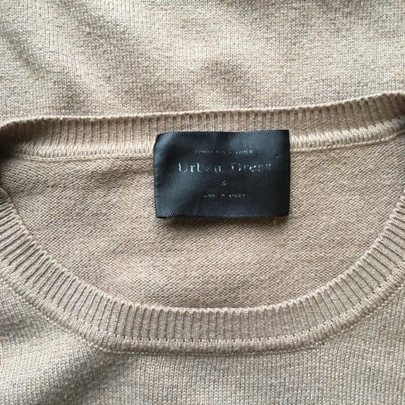 Knit Crew Neck Sweater - Tan/Beige - Picture 3 of 5